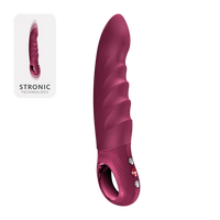 Pink stronic deep vibrator with 'STRONIC' branding on a white background