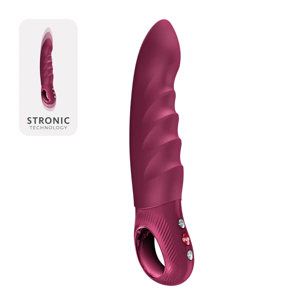 Pink stronic deep vibrator with 'STRONIC' branding on a white background