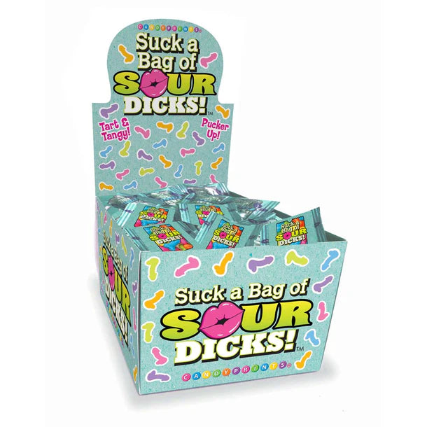 bulk display box of sour dick gummies