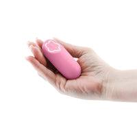 Pink sugar pop vibrator inside packaging.