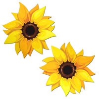 yellow sunflower nipple pasties