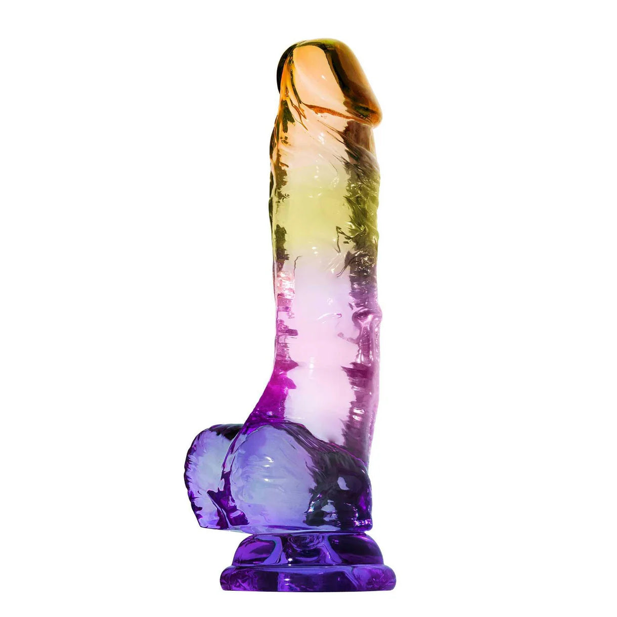 ombre adam & eve sunrise dreams realistic dildo on white back ground