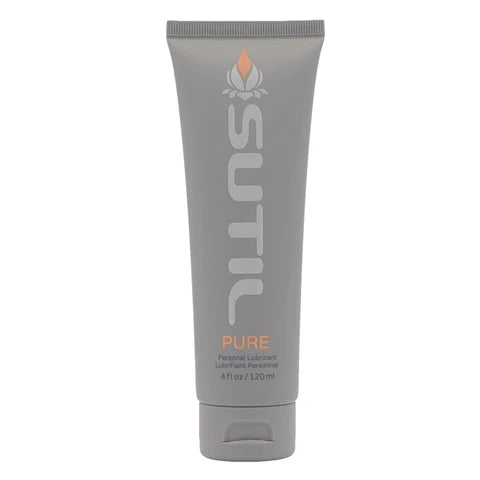 Sutil Pure personal lubricant tube on a white background