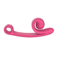 curved ended vibrator with rounded head on white background