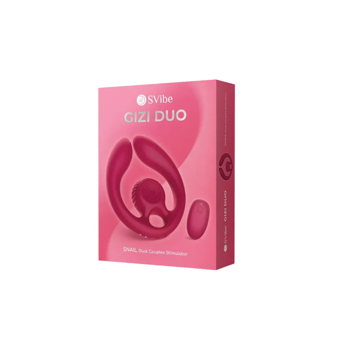 svibe snail gizi duo couples vibrator in box packaging in red