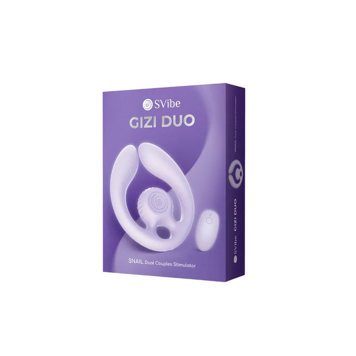 svibe snail gizi duo couples vibrator in box packaging
