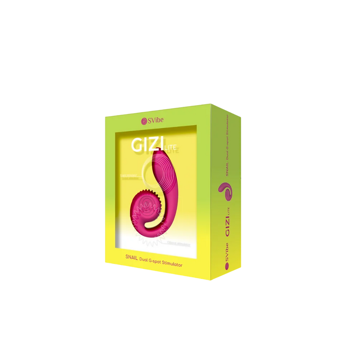 curved pink snail g spot vibrator in box packaging