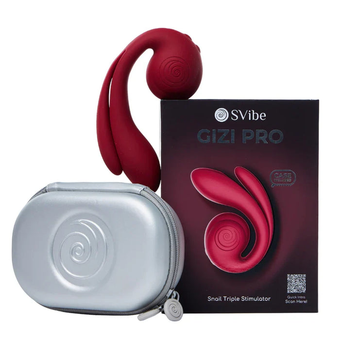 snail vibrator shape with box packaging and case