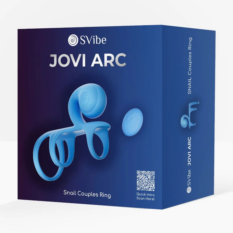 snail jovi arc couples cock ring on box packaging
