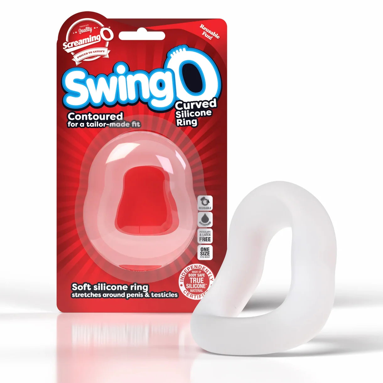 Swingo Curved Cock Ring by Screaming O