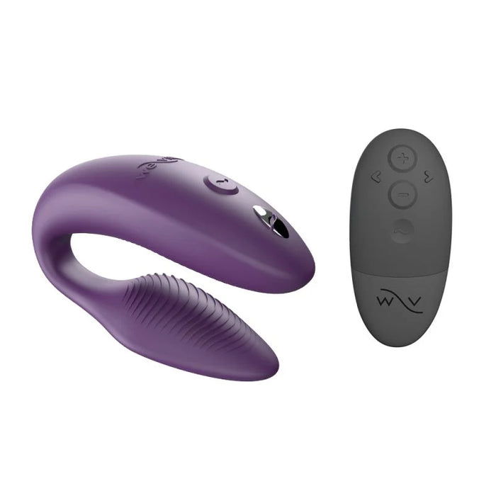 purple u shaped vibrator with remote control