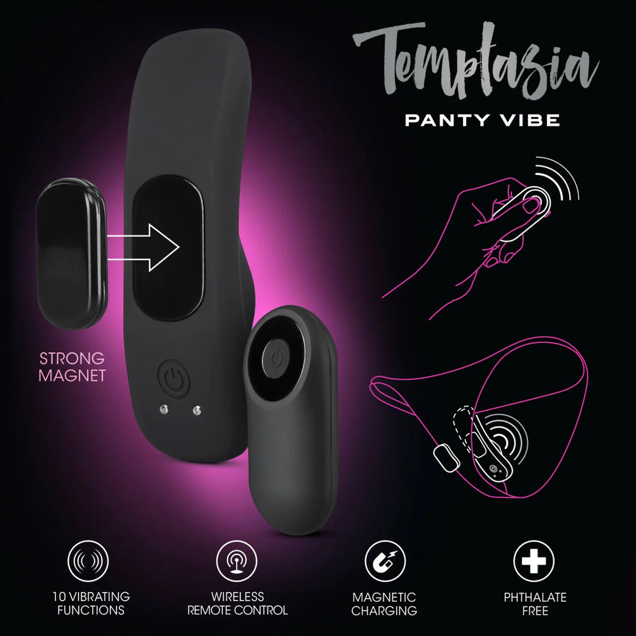 black panty vibrator with specs
