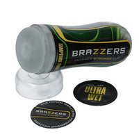Brazzers Ultimate Stroker Cup with accessories on a white background