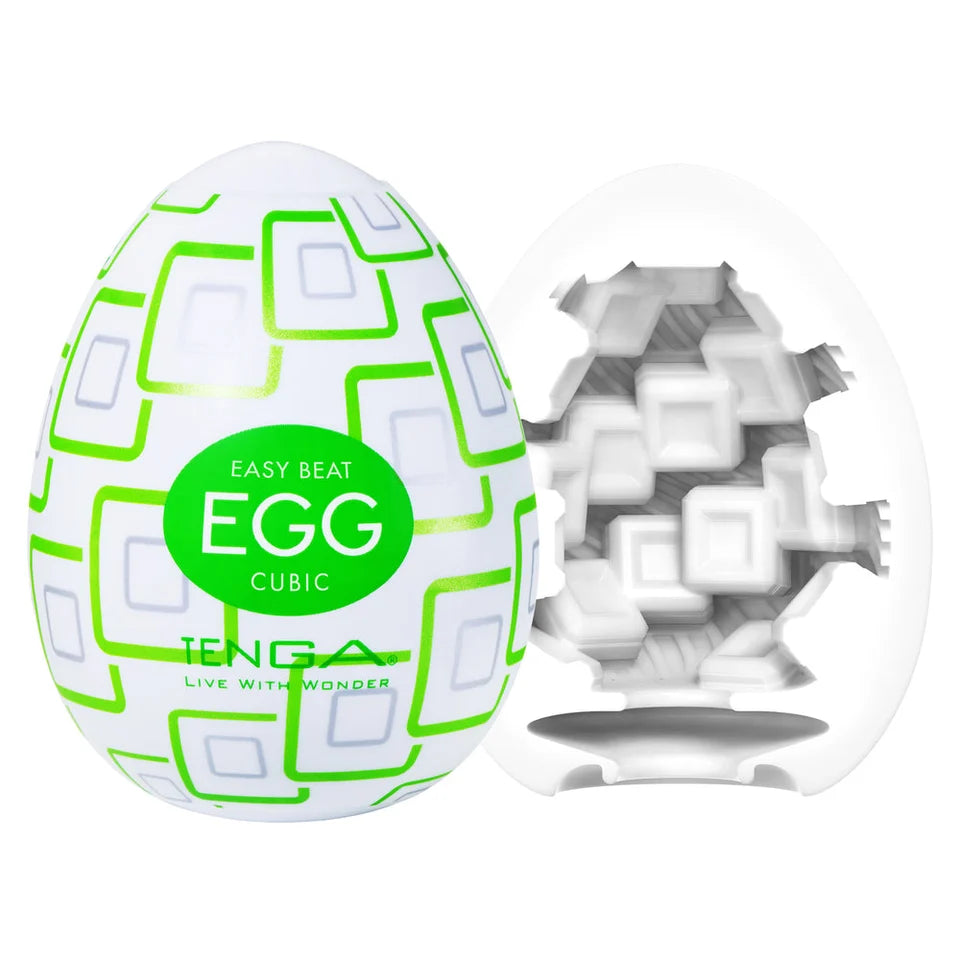 cubic tenga egg masturbator outer and inner texture 