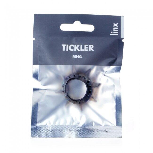 black jelly cock ring in linx package