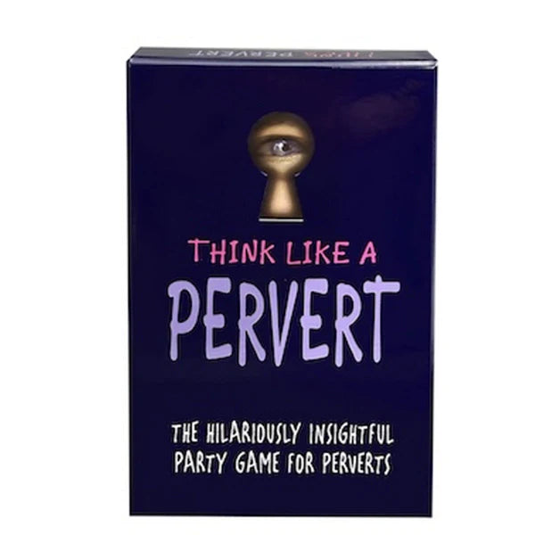think like a pervert party card game in purple box