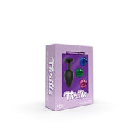 thrills silicone interchangeable jewel silicone butt plug 