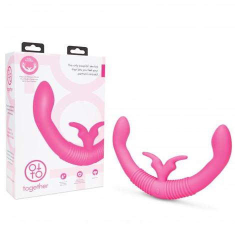 pink 16" double ended rabbit vibrator