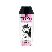 Toko Shunga Aroma lubricant raspberry bottle on a white background