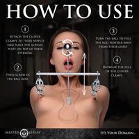 Instructions on how to use a tower of pain device with text overlay