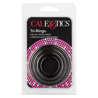 cal exotics tri rings 3 pack black cock rings