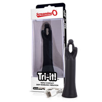 black 6" silicone rechargeable vibrator