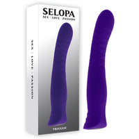 purple curved vibrator with ripples 