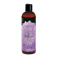 dark bottle with purple label tushie anal relaxing thick hybrid lubricant 8oz