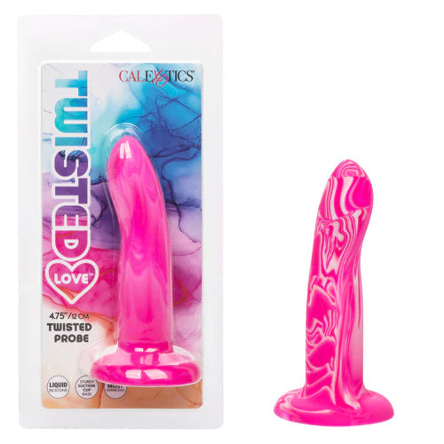 Pink twisted probe with packaging labeled 'Twisted Love' on a white background