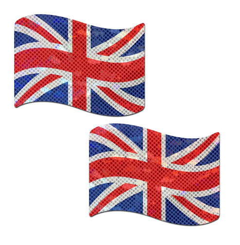 Union Jack UK Glittering Flag Pasties by Pastease