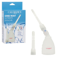 Cale Exotics s One-Way Ultimate Douche with packaging on a white background