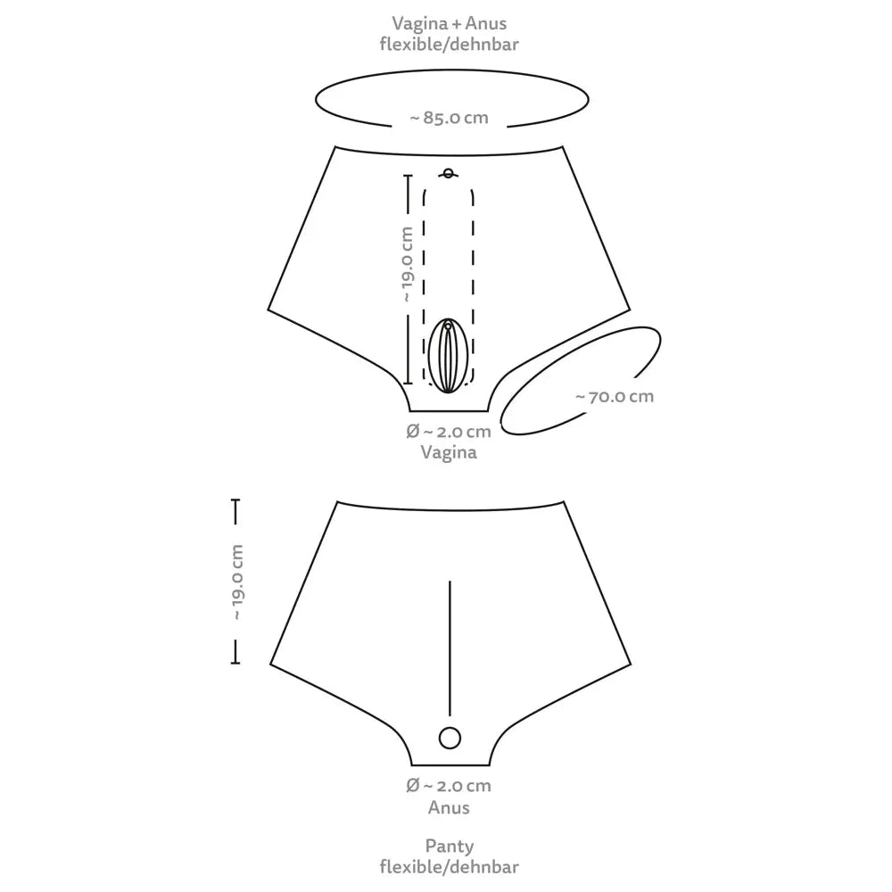 vagina panties diagram