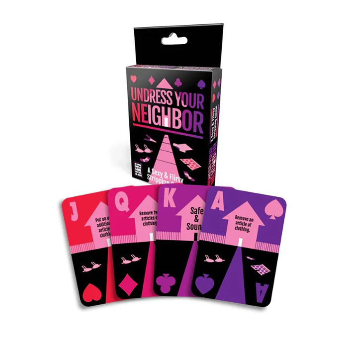undress your neighbor card game with box packaging