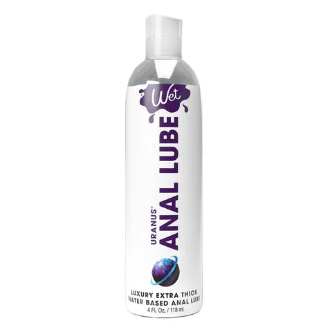 clear bottle or water based extra thick anal lubricant with white wrapper 4oz