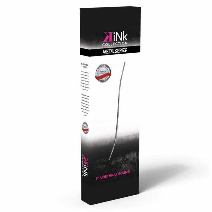 slim long urethral sounding rod in cardboard packaging