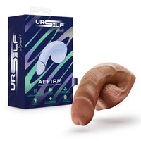 URSELF by blush 'Affirm' product packaging with a brown realistic penis on a white background