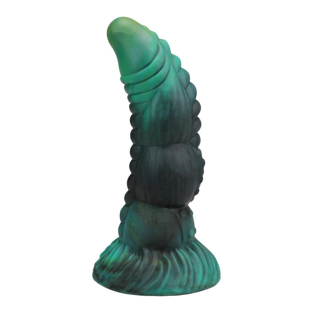 green serpent dildo side view