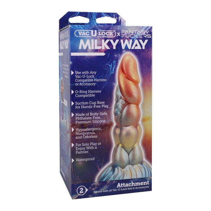 Vac U Lock X Fantasy Fuckers The Milky Way Dildo with box packaging
