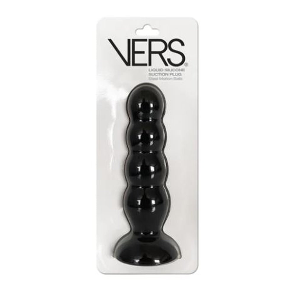 Black suction plug in Vers packaging on a white background