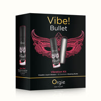 Vibe Bullet packaging with 'Orgie' branding on a black background