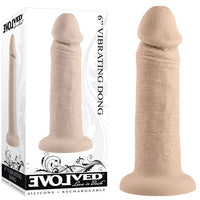 beige rechargeable realistic vibrator