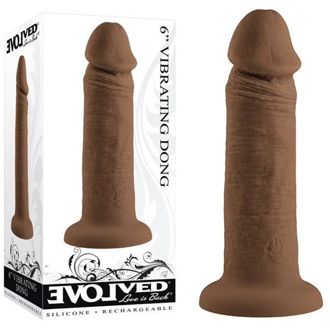 brown rechargeable realistic vibrator