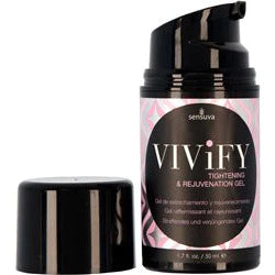 The product comes in a black bottle with a black and pink label. It has a pump top and a black cap