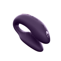 couples c shaped vibrator in purple
