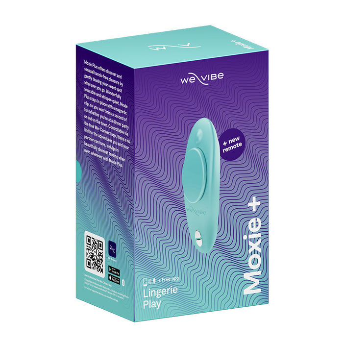 turquoise panty vibrator with remote on box