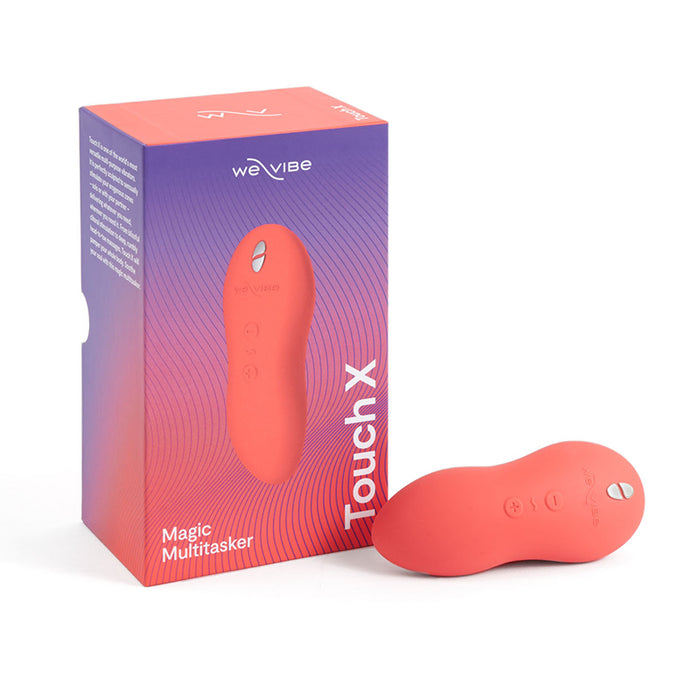 coral palm size massager with box
