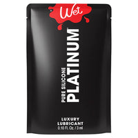 black package of pure silicone lubricant by wet 