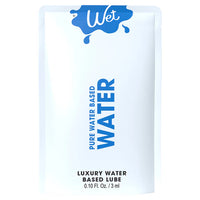 white wrapper and blue writing personal water based lubricant 4oz