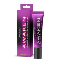bx and tube of wicked awaken clitoral gel