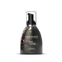 a bottle of wicked foam in fresh toy cleaner